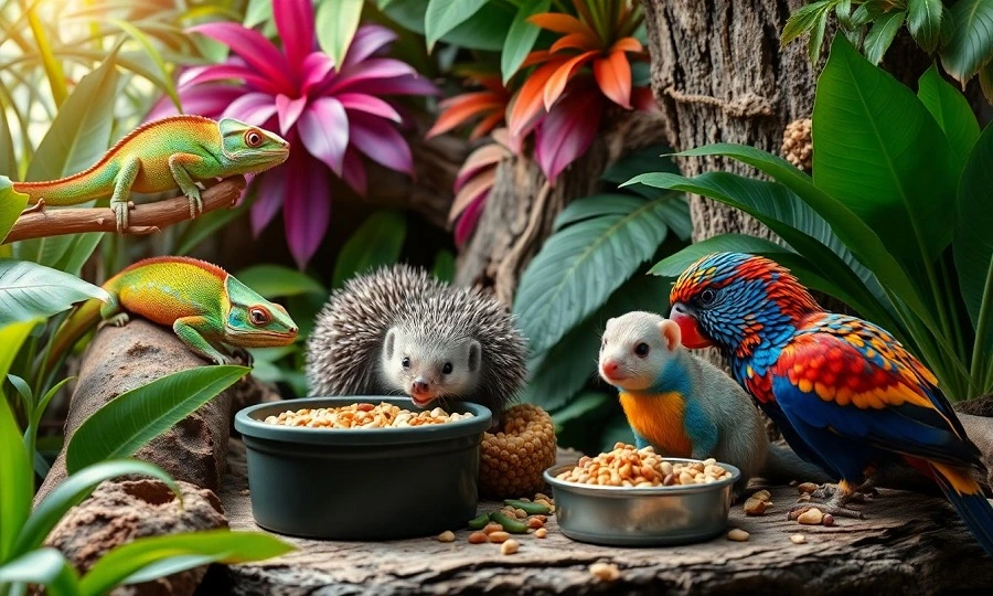 Alimentacao-Especializada Animais de Estimação Exóticos: Guia Completo para Cuidados e Bem-estar