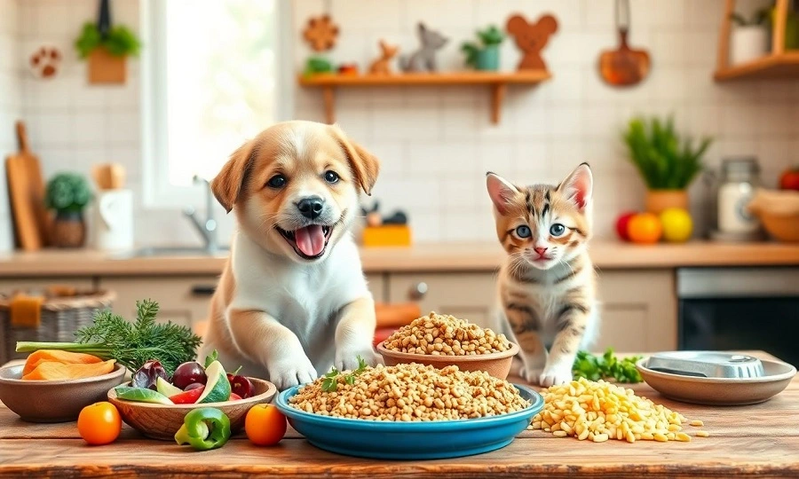 Alimentacao-de-Pets-Nutricao-Adequada-para-Filhotes Cuidados com Animais de Estimação: Guia Completo para Tutores de Primeira Viagem