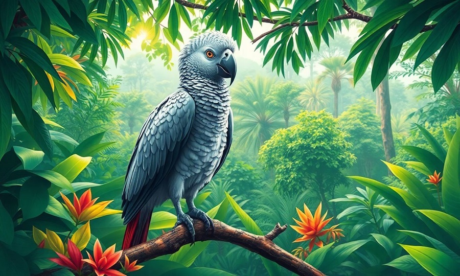 Papagaio-Africano Top 10 Animais de Estimação Mais Inteligentes do Mundo