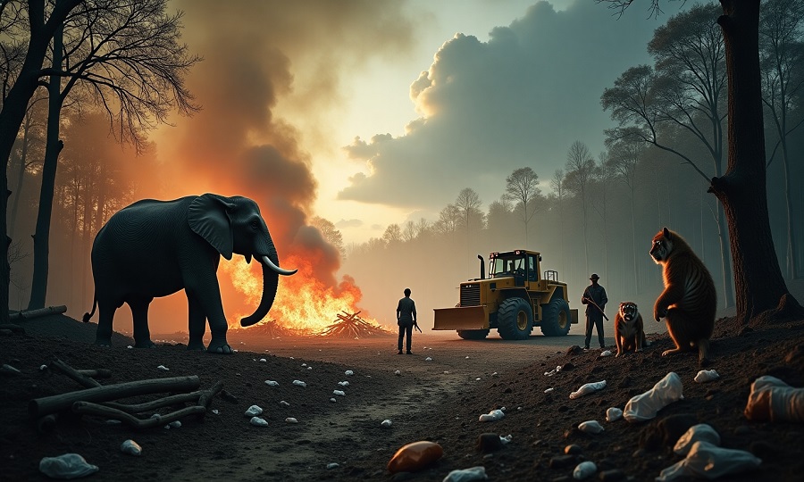 Principais-Ameacas-aos-Animais-Selvagens Animais Selvagens: Um Guia Completo para a Fauna Brasileira e Mundial