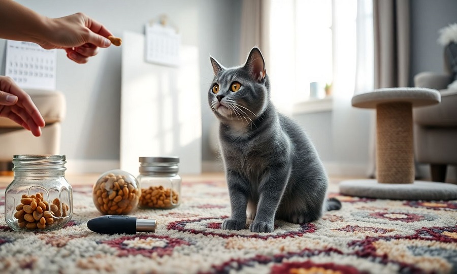 Treinamentos-Basicos-e-Estabelecimento-de-Rotinas Como Cuidar de um Filhote de Gato