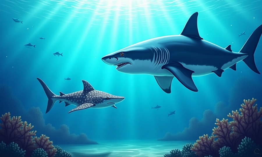 Tubaroes-e-Raias-Maravilhas-Cartilaginosas-dos-Animais Animais Marinhos: Explorando as Maravilhas da Vida Oceânica