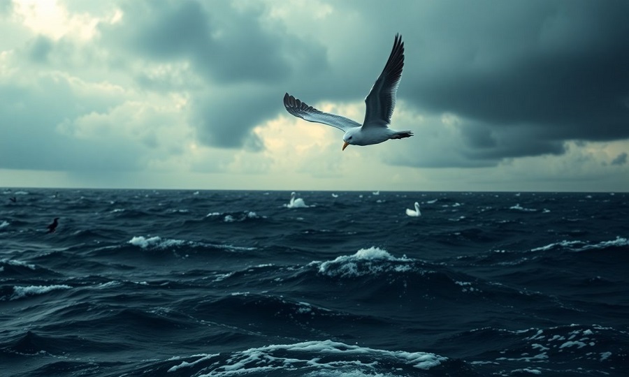 Desafio-Enfrentado-pelo-Albatroz-Uma-Batalha-pela-Sobrevivencia Albatroz: O Guia Completo Sobre a Ave Marinha