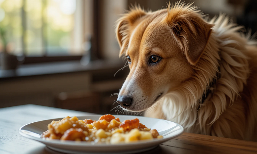 Cachorro-olhando-comida-na-mesa O Que Nunca Dar Para Seu Pet Comer: Para Donos Responsaveis