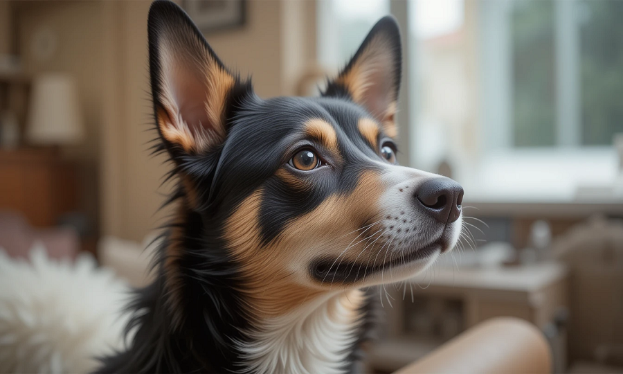 Cao-com-orelhas-em-alerta-escutando-algo 10 Curiosidades Sobre Cachorros: Que Vão Derreter Seu Coração
