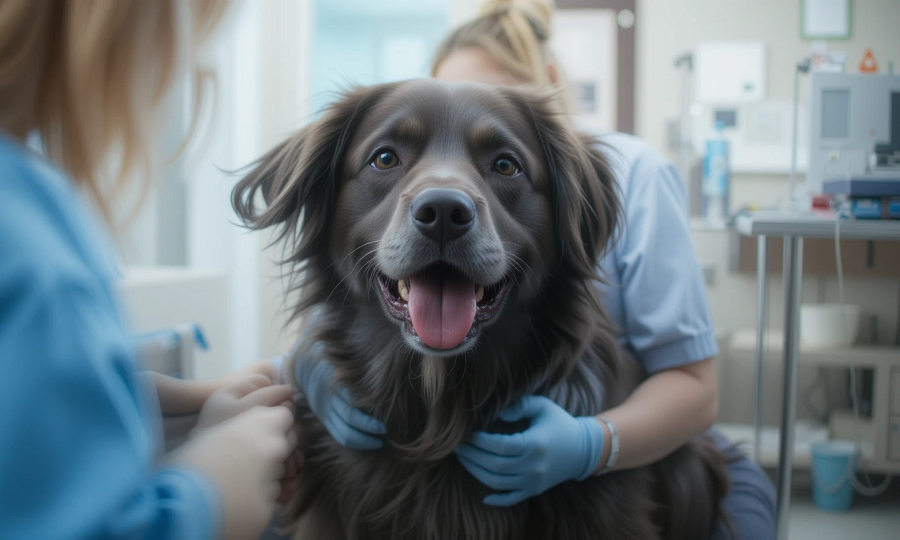 Cao-de-apoio-ao-lado-de-paciente 10 Curiosidades Sobre Cachorros: Que Vão Derreter Seu Coração