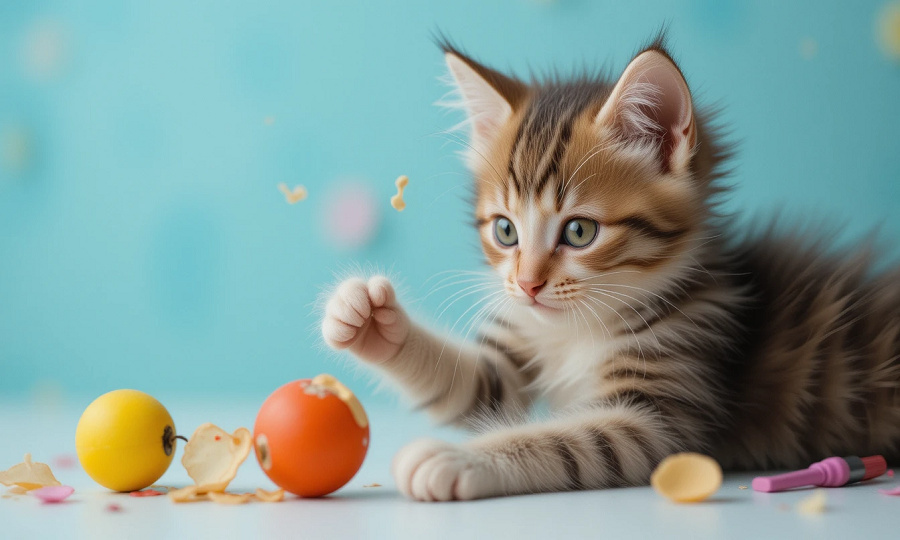 Filhote-de-gato-brincando Como Cuidar de um Filhote de Gato: Guia para Iniciantes