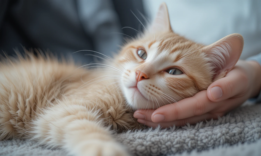 Gato-recebendo-carinho Como Cuidar de um Filhote de Gato: Guia para Iniciantes