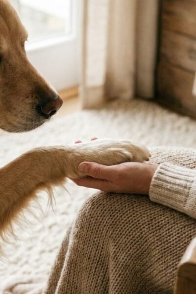 Por Que Meu Cachorro Coloca a Pata Em Mim