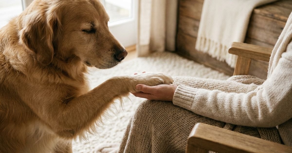 Por Que Meu Cachorro Coloca a Pata Em Mim