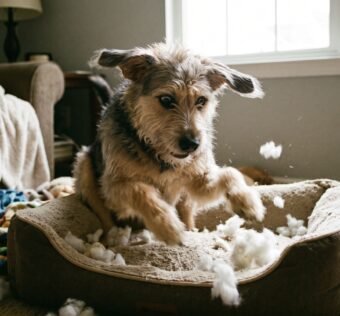 Por que meu cachorro cava a caminha