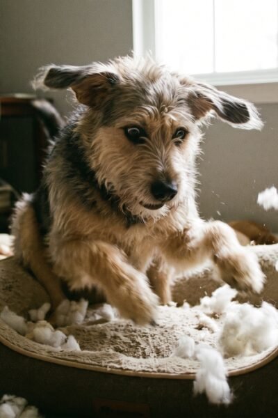Por que meu cachorro cava a caminha
